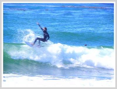 surfing moonstone beach